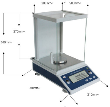Digital 0.0001g Precision Analytical Balance Scale